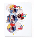 Scrapbooking  Elles Studio - Happy Little Moments Chipboard Stickers kit