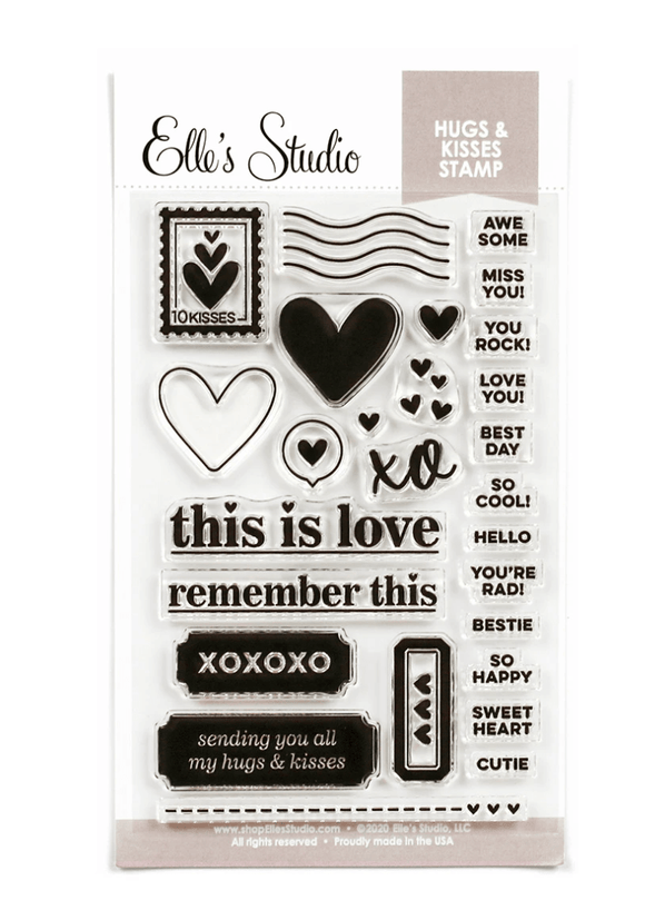 Scrapbooking  Elles Studio - Hugs and Kisses Stamp kit