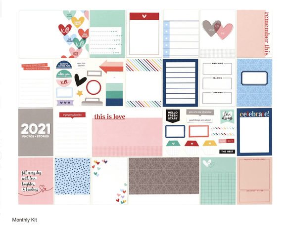 Scrapbooking  Elles Studio - January 2021 Kit kit