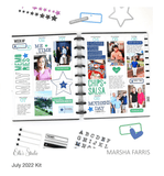 Scrapbooking  Elles Studio July 2022 Kit kit