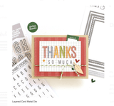 Scrapbooking  Elles Studio - Layered Card Metal Die kit