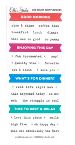 Scrapbooking  Elles Studio Life Right Now Stickers kit