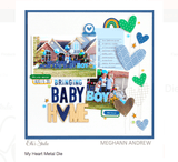 Scrapbooking  Elles Studio - My Heart Metal Die kit