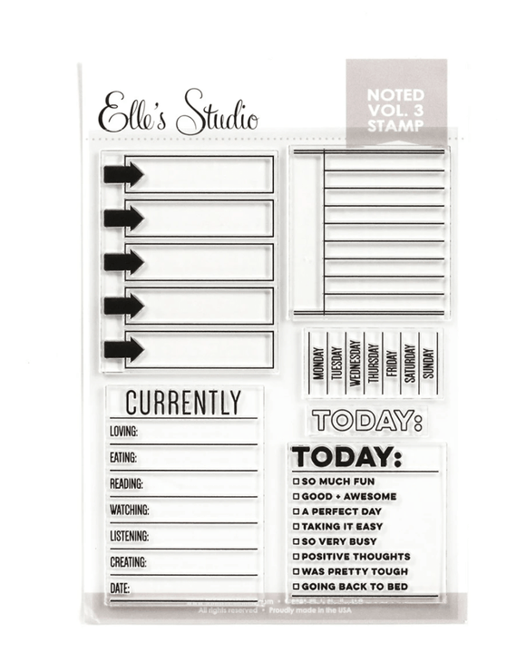 Scrapbooking  Elles Studio - Noted Vol 3 Stamp kit