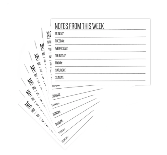 Scrapbooking  Elles Studio - Notes From This Week 4 x 6 inch Journaling Tags kit