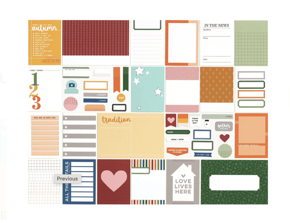 Scrapbooking  Elles Studio - October 21 Monthly Kit kit