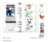 Scrapbooking  Elles Studio - Puffy Hearts Stickers (pattern) kit