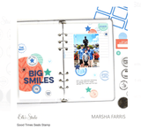 Scrapbooking  Elles Studio Good Times Seals Stamps stamp