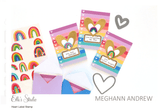 Scrapbooking  Elles Studio - Hearts Label Stamp stamp