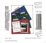 Scrapbooking  Elles Studio - Home Sewn Stitches Stamp stamp
