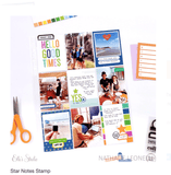Scrapbooking  Elles Studio Star Notes Stamp stamp