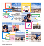 Scrapbooking  Elles Studio - Travel Tabs Stamp stamp