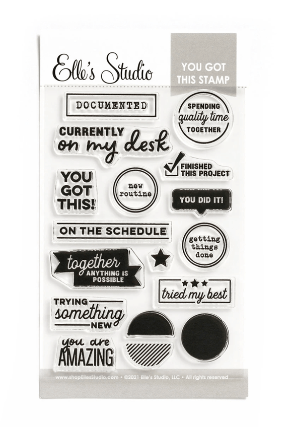 Scrapbooking  Elles Studio - You Got This Stamp Set stamp