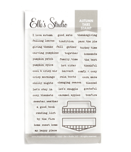 Scrapbooking  Elles Studio - Autumn Tab Stamp stamps
