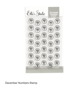 Scrapbooking  Elles Studio December Numbers Stamps stamps