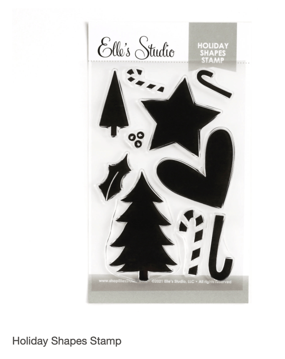 Scrapbooking  Elles Studio Holiday Shapes Stamp stamps