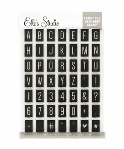 Scrapbooking  Elles Studio - Large Tile Alphabet Stamps stamps