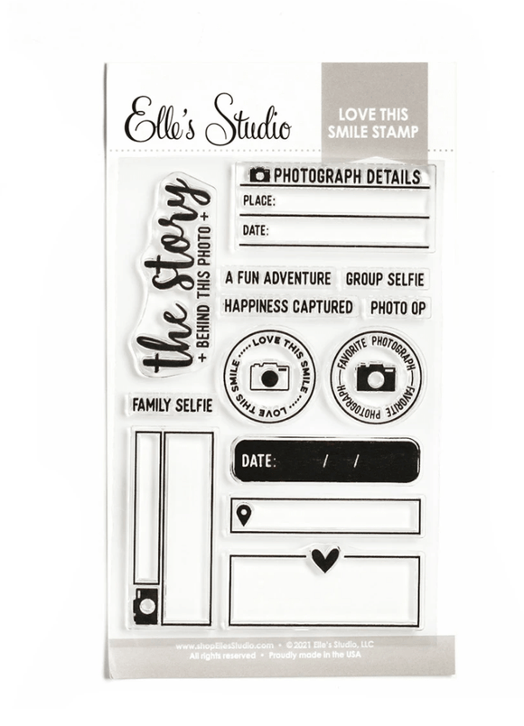 Scrapbooking  Elles Studio - Love This Smile Stamp Set stamps
