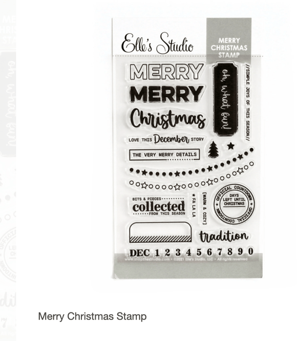 Scrapbooking  Elles Studio Merry Christmas Stamps stamps