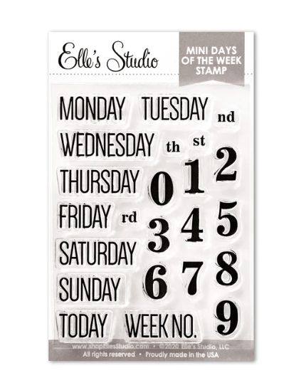 Scrapbooking  Elles Studio - Mini Days of the Week Stamp stamps