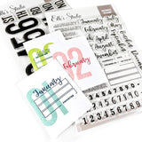 Scrapbooking  Elles Studio Month Stamp stamps