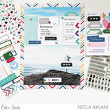 Scrapbooking  Elles Studio Month Stamp stamps