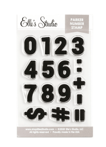 Scrapbooking  Elles Studio - Parker Number Stamp Set stamps