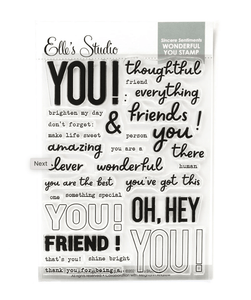 Scrapbooking  Elles Studio - Sincere Sentiments Wonderful You Stamps stamps