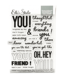 Scrapbooking  Elles Studio - Sincere Sentiments Wonderful You Stamps stamps