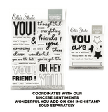 Scrapbooking  Elles Studio - Sincere Sentiments Wonderful You Stamps stamps