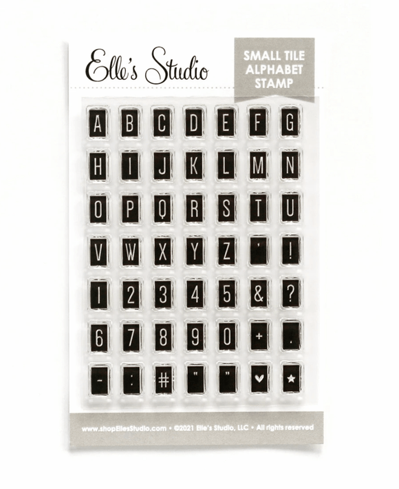 Scrapbooking  Elles Studio -Small Tile Alphabet Stamp stamps