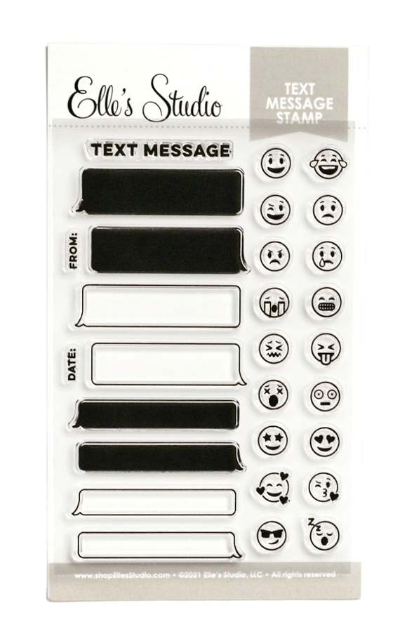Scrapbooking  Elles Studio Text Message Stamps stamps