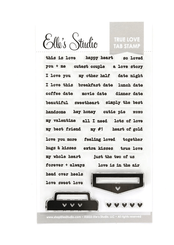 Scrapbooking  Elles Studio - True Love Tab Stamp stamps