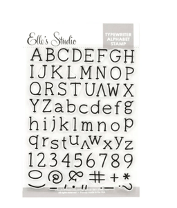 Scrapbooking  Elles Studio Typewriter Alphabet Stamp kit