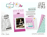 Scrapbooking  Elles Studio Typewriter Alphabet Stamp kit