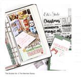 Scrapbooking  Title Builder Vol. 5 The Merriest Stamp stamps