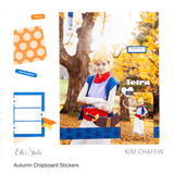 Scrapbooking  Elles Studio Autumn Chipboard Stickers Stickers