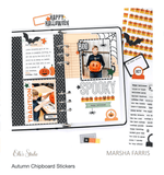 Scrapbooking  Elles Studio Autumn Chipboard Stickers Stickers