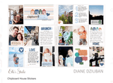 Scrapbooking  Elles Studio Chipboard House Stickers Stickers