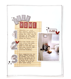 Scrapbooking  Elles Studio Cozy Tile Chipboard Stickers Stickers