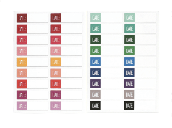 Scrapbooking  Elles Studio Date Label Stickers stickers
