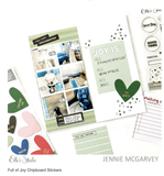 Scrapbooking  Elles Studio Full of Joy Chipboard Stickers with gold foil stickers