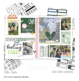 Scrapbooking  Elles Studio Full of Joy Chipboard Stickers with gold foil stickers