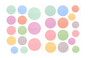 Scrapbooking  Elles Studio - Grid Circle Cardstock Stickers stickers