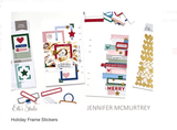 Scrapbooking  Elles Studio Holiday Frame Stickers stickers