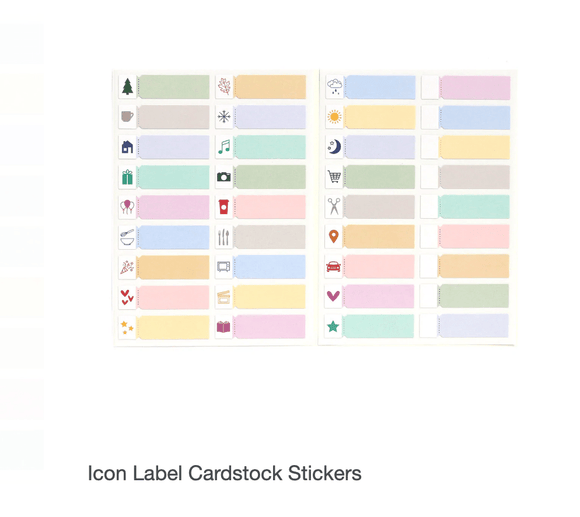 Scrapbooking  Elles Studio Icon Label Cardstock Stickers stickers