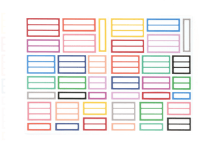 Scrapbooking  Elles Studio - Little Label Cardstock Stickers stickers