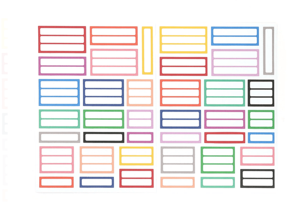 Scrapbooking  Elles Studio - Little Label Cardstock Stickers stickers