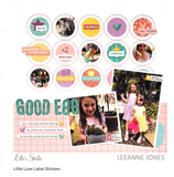 Scrapbooking  Elles Studio - Little Love Label Stickers stickers