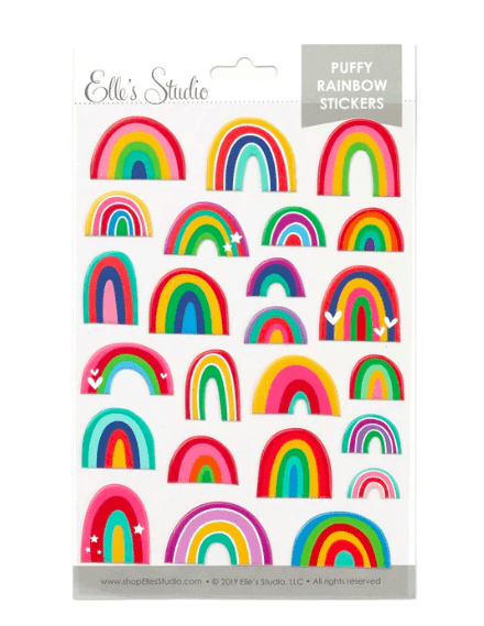 Scrapbooking  Elles Studio - Puffy Rainbow Stickers stickers